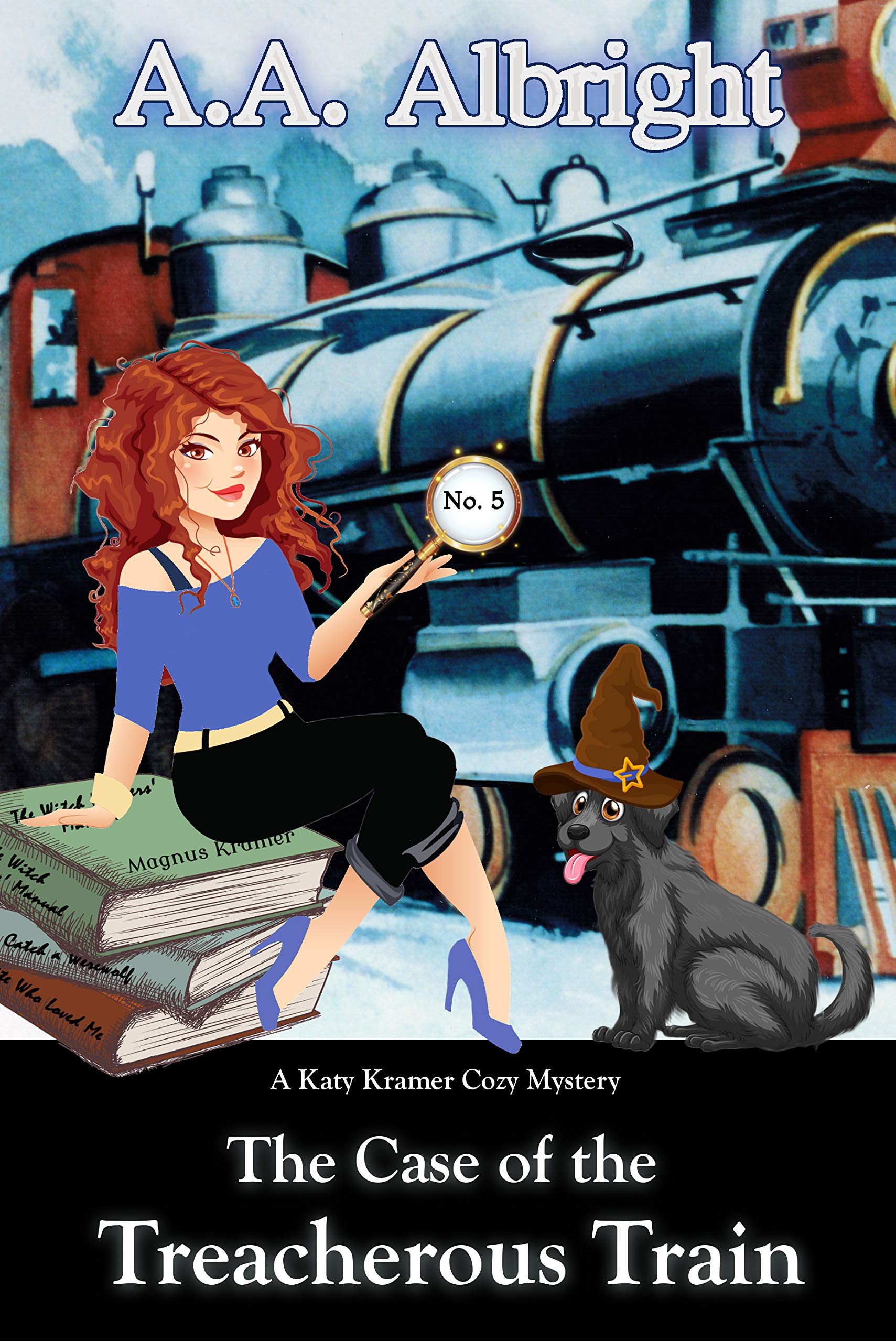 The Case of the Treacherous Train (Katy Kramer Cozy Mysteries #5)