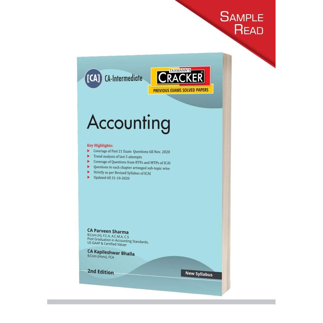 Taxmann S Cracker Accounting Ca Intermediate New Syllabus Updated Till 31 10 2020 2nd Edition Sample Read By Ca Parveen Sharma