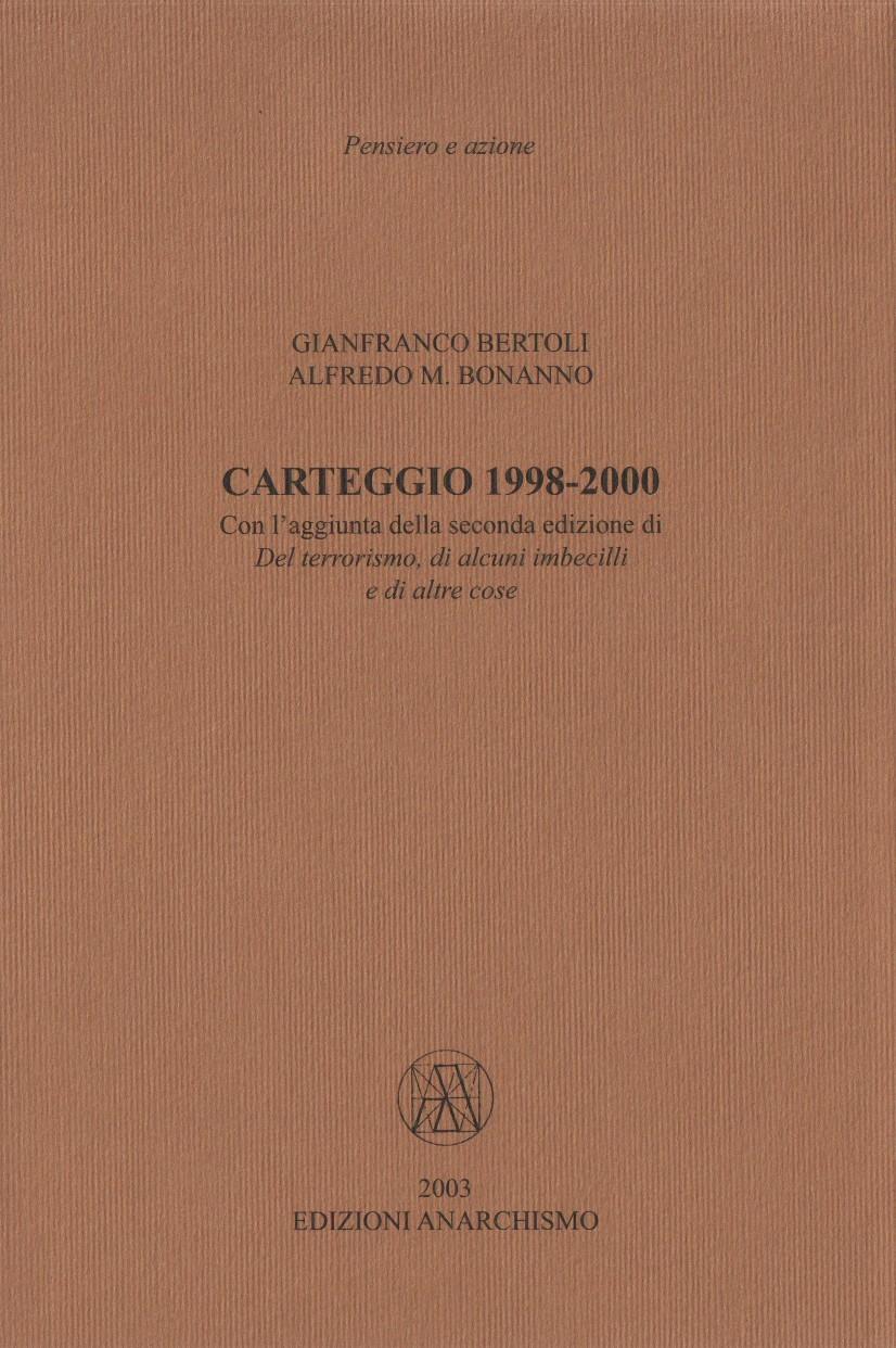 Carteggio 1998-2000 (Hardcover)