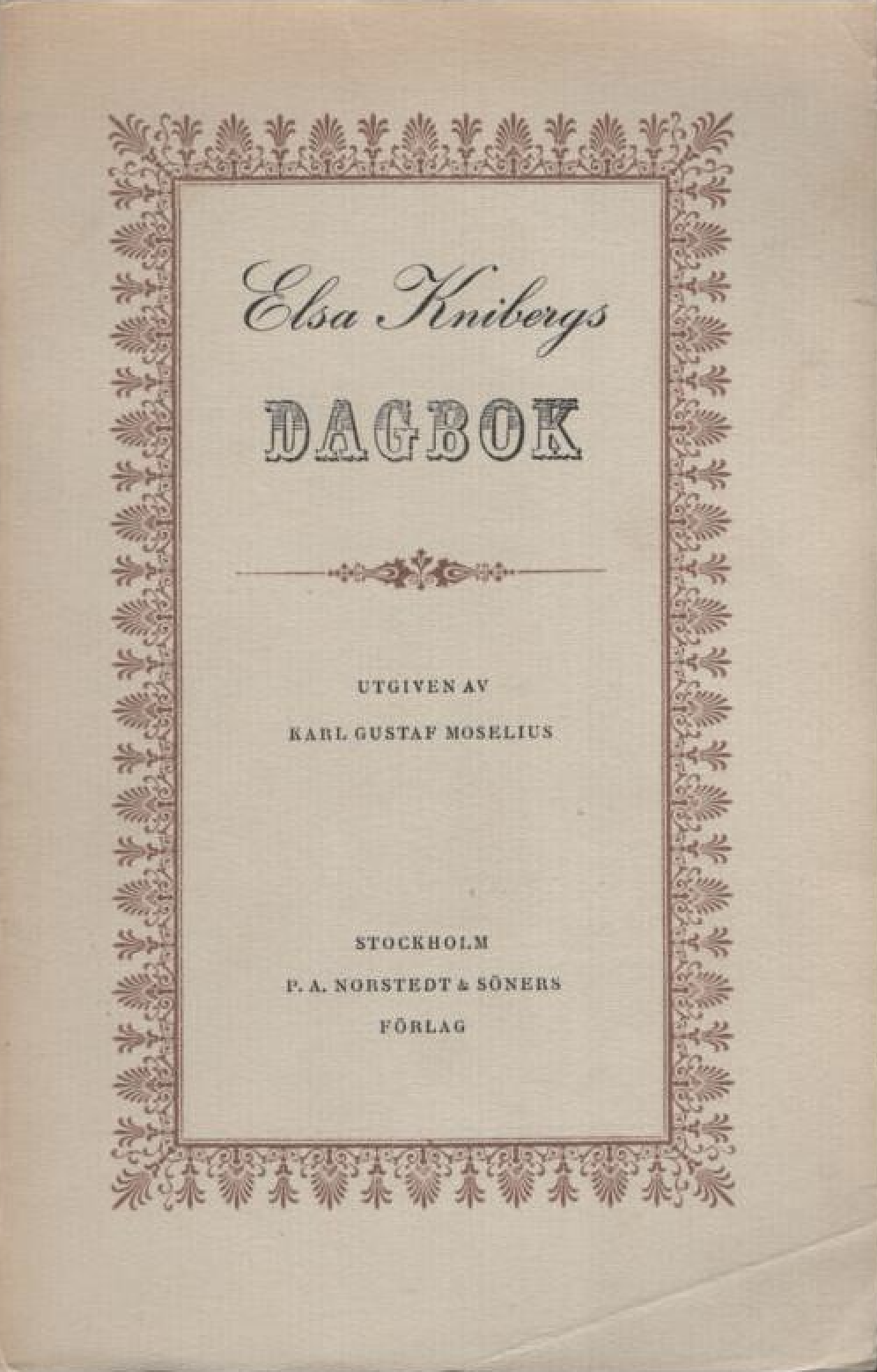 Elsa Knibergs dagbok (Unknown Binding)