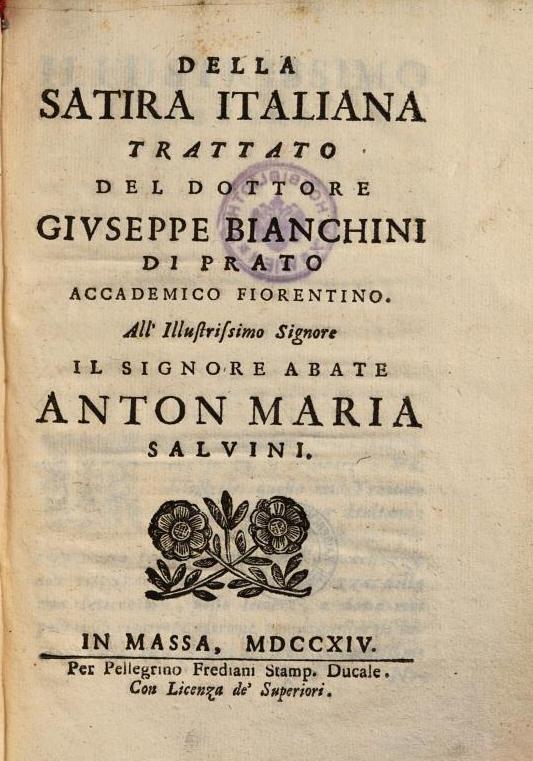 Della satira italiana (Unknown Binding)