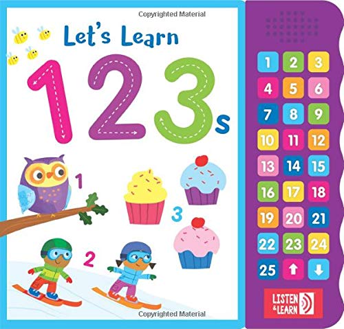 Let’s Learn 123s – Interactive Toddler Counting Sound Book with 27 Buttons | Tracing, Number Recognition, Children's Board Book | Learn Numbers 1-25 | Fun Early Learning Activities for Boys & Girls (Board book)