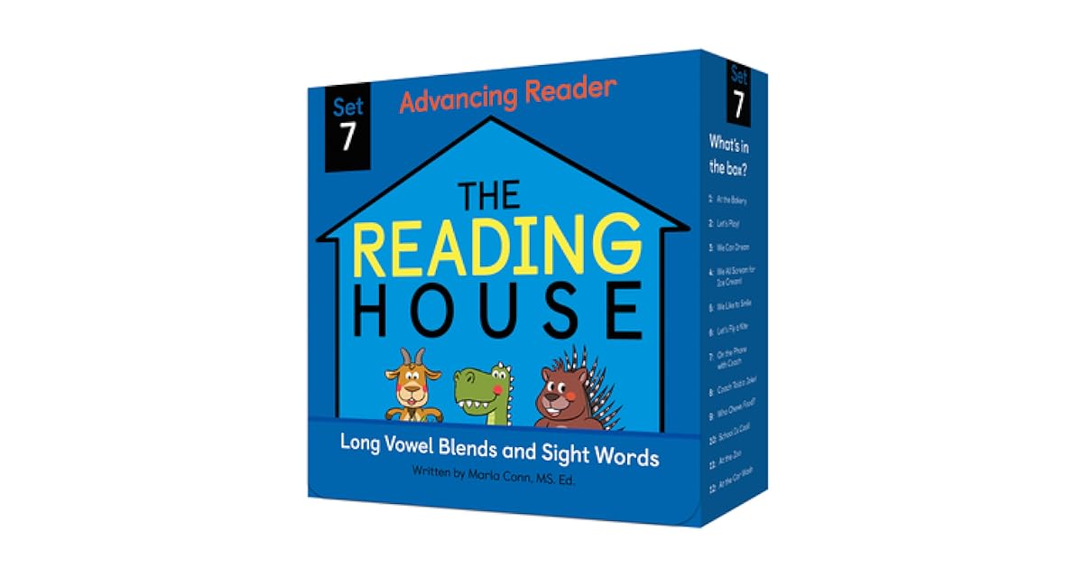 The Reading House Set 7 Long Vowel Blends and Sight Words by Marla Conn