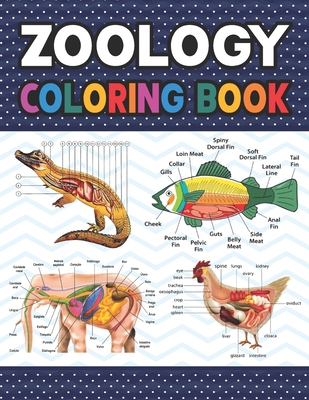 Zoology Coloring Book: Medical Anatomy Coloring Book for kids Boys and Girls. Zoology Coloring Book for kids. Stress Relieving, Relaxation & Fun ... Zoology Coloring Workbook for Kids & Adults.