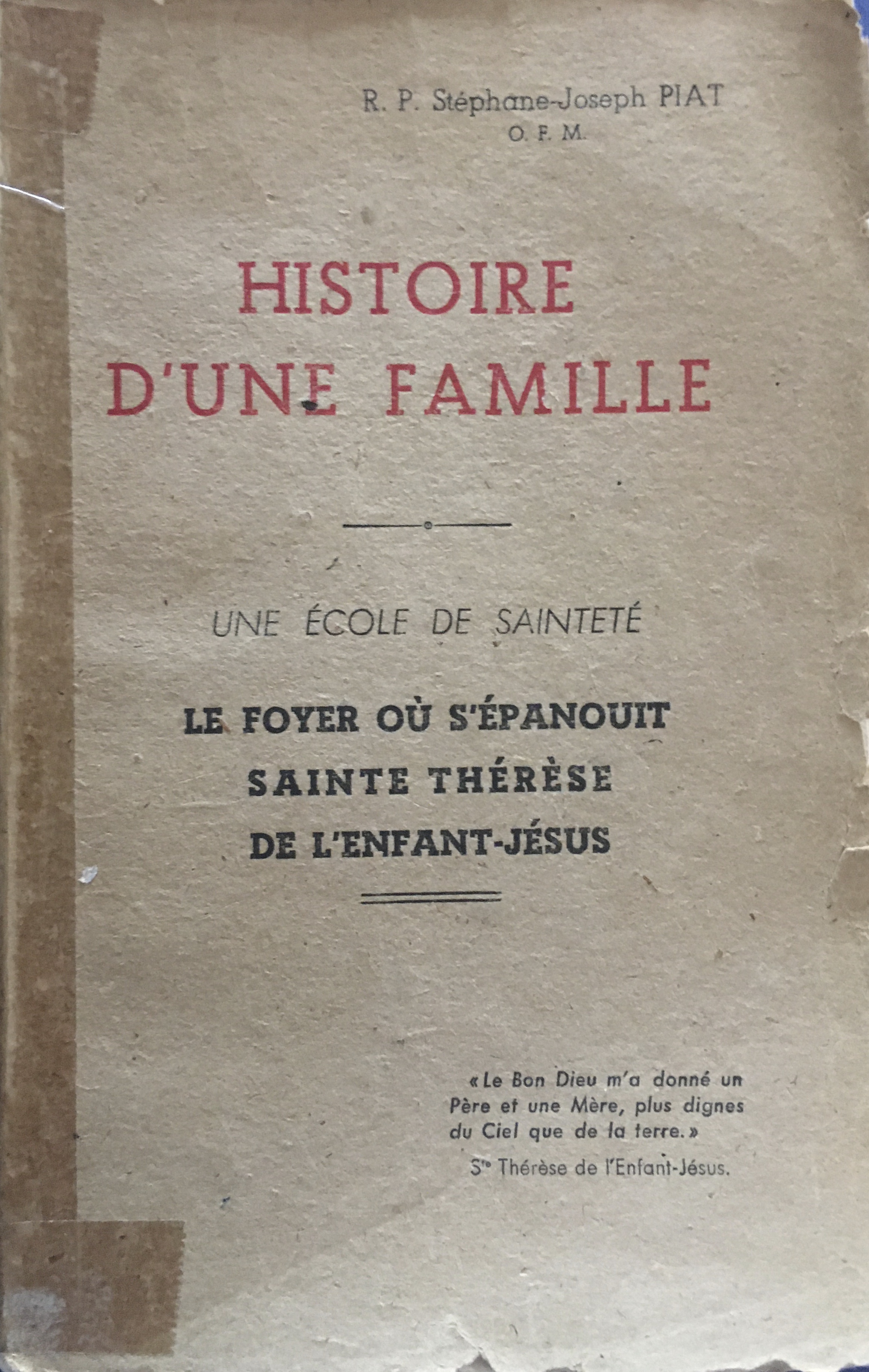 Histoire d’une famille