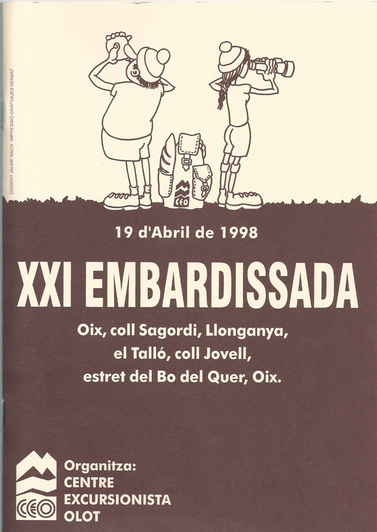 XXI Embardissada: Oix, coll Sagordi, Llonganya,el Talló, coll Jovell, estret del Bo del Quer, Oix (Embardissada a la Garrotxa #21)
