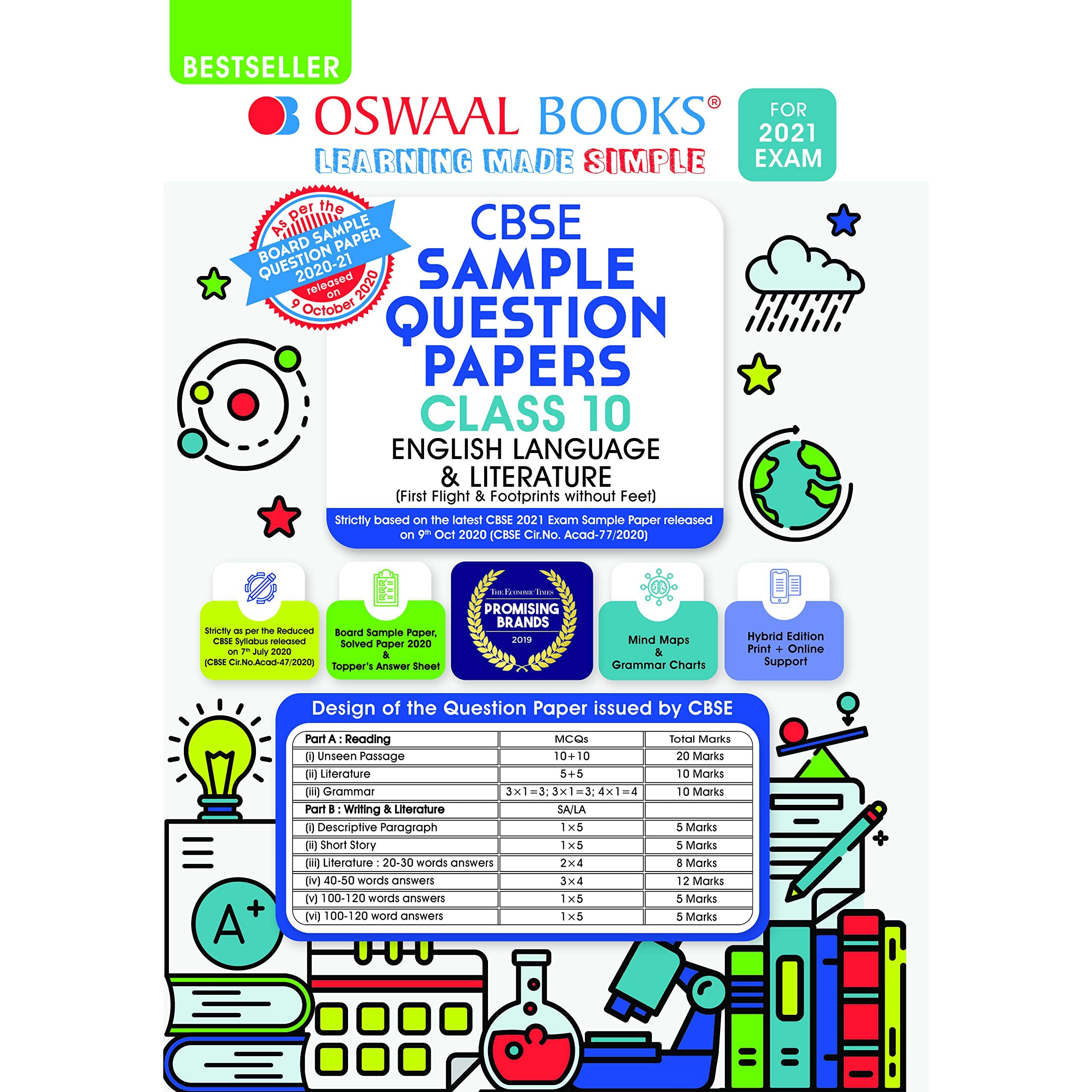 Oswaal Cbse Sample Question Paper Class 10 English Language Literature Book By Oswaal Editorial Board