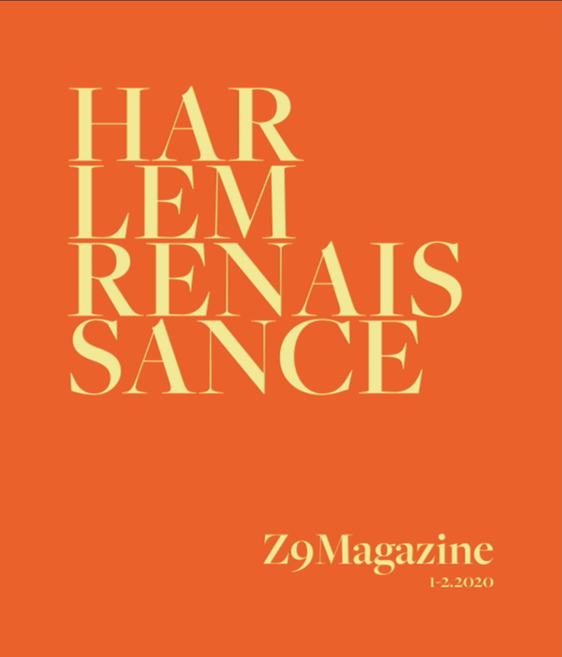 Harlem Renaissance (Z9 Magazine 1-2.2020)