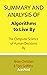 Summary and Analysis of Alg...