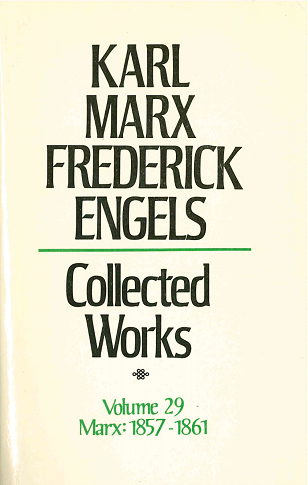 Collected Works, Volume 29: Marx, 1859-61 (Hardcover)