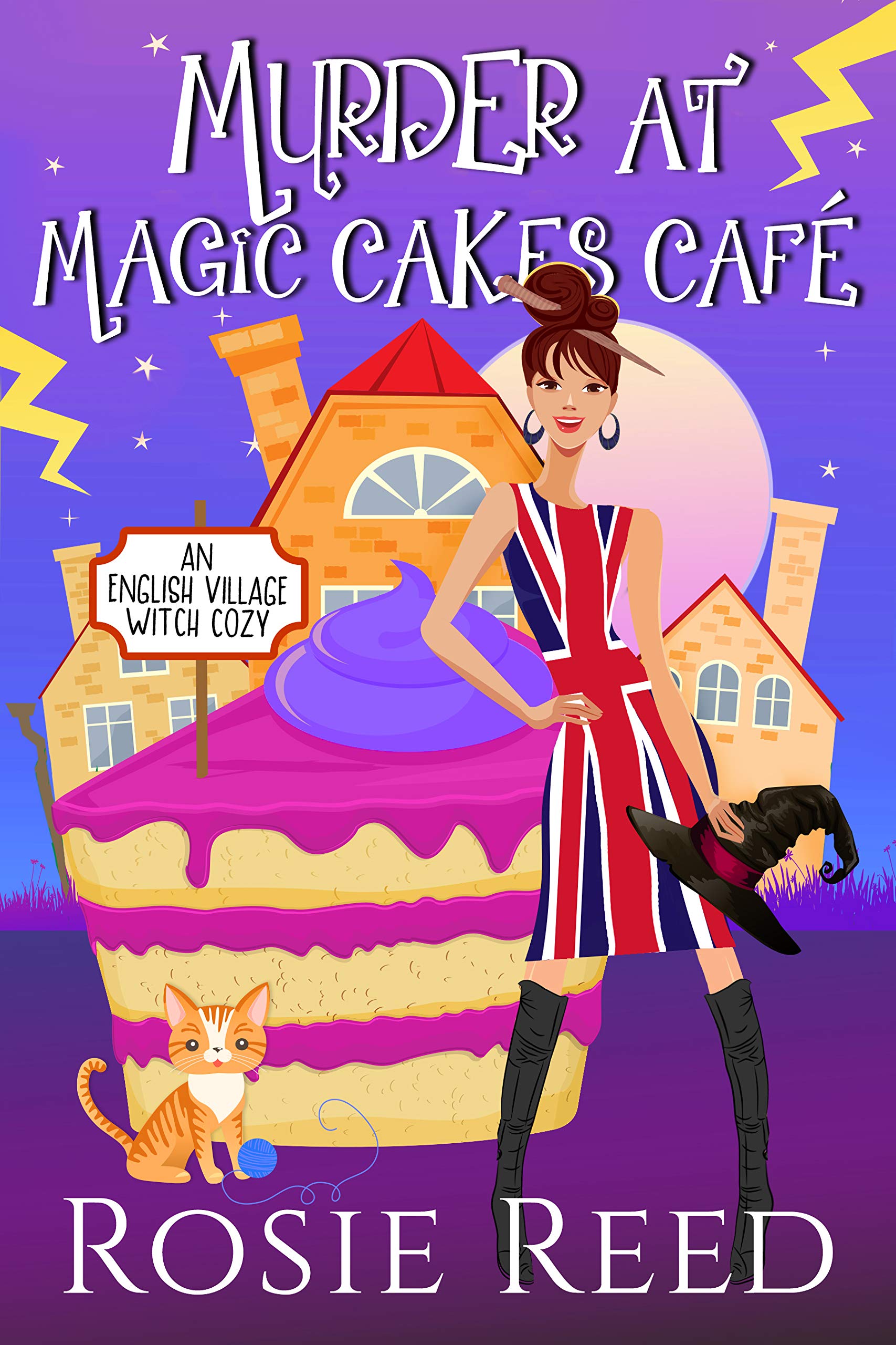 Murder At Magic Cakes Cafe (English Village Witch, #1)