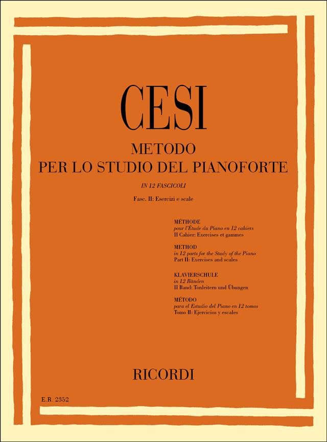 Metodo per lo Studio del Pianoforte (Fasc 2: Esercizi e Scale)