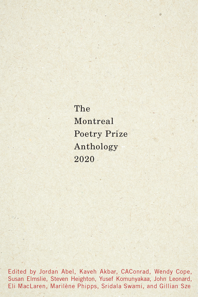 The Montreal Prize Anthology 2020 (Global Poetry Anthology)
