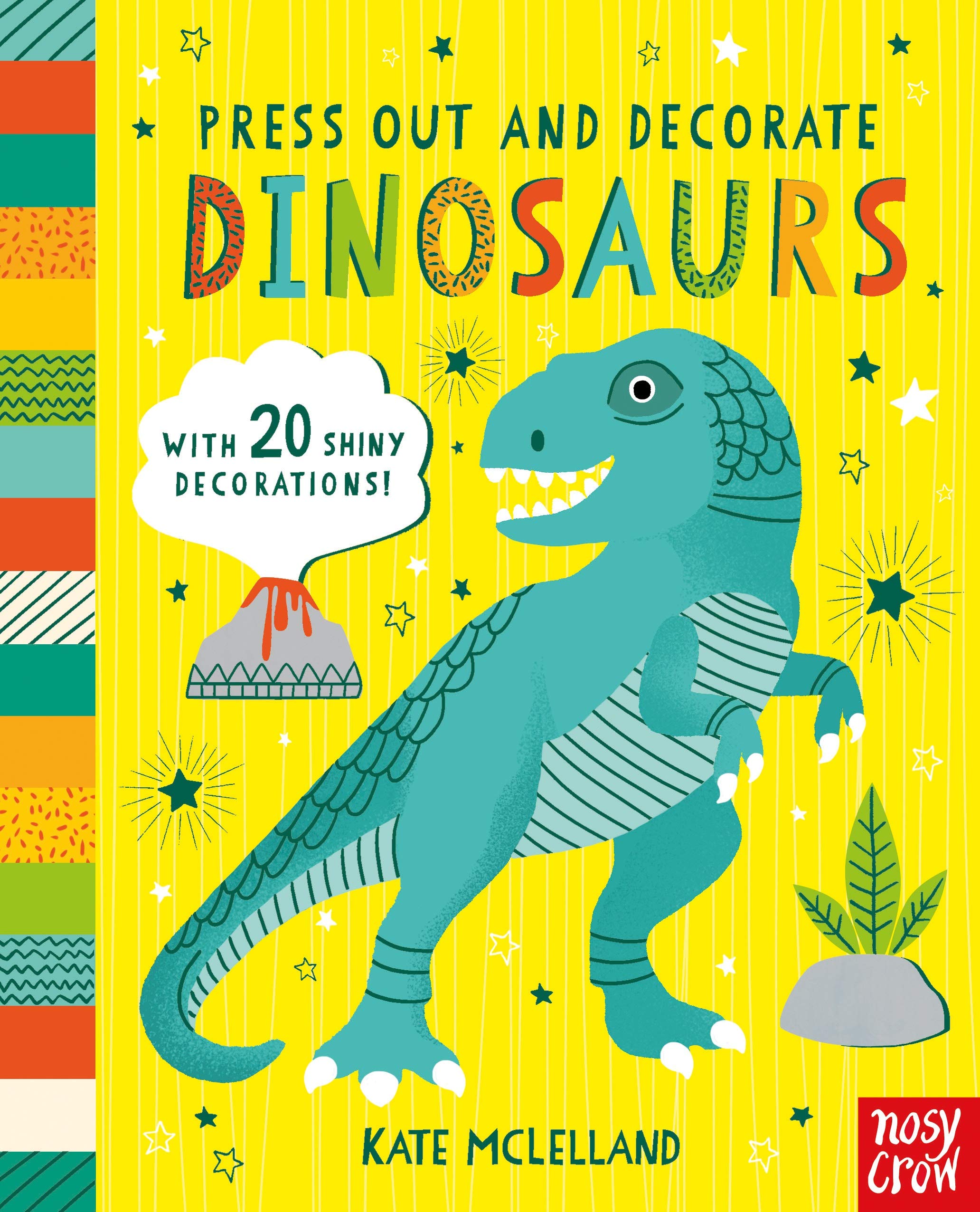 Press Out & Decorate Dinosaurs (Board book)