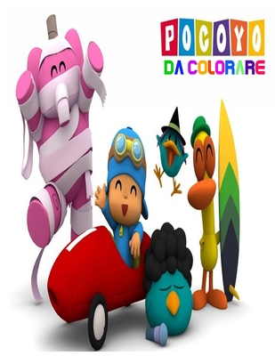 Pocoyo Da Colorare: Fantastici Libri Da Colorare Bambini 2-4, 5-7, 8-10 Anni, 30 Disegni Da Colorare Per Bambini Anti Stress, Attivit� Creative Per Bambini