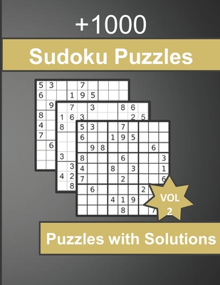 +1000 Sudoku Puzzles with Solutions: Sudoku Large Print With Tips and Tricks - sudoku puzzles very easy to extreme hard -4 Puzzle Per Page Large Print Sudoku - Vol2