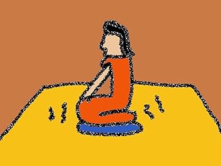 正座地震美女の屁by 高見昌宏