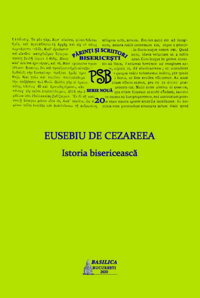 Istoria bisericească - PSB, Serie nouă, vol. 20