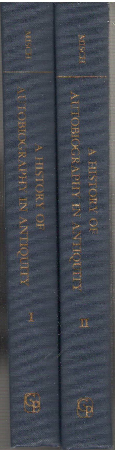 A History of Autobiography in Antiquity (Hardcover)