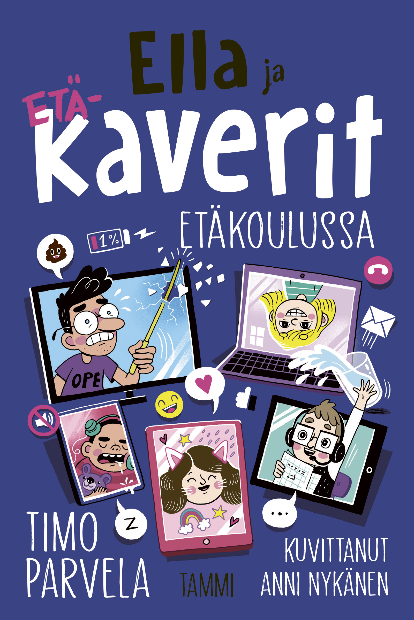 Ella ja kaverit etäkoulussa (Hardcover)