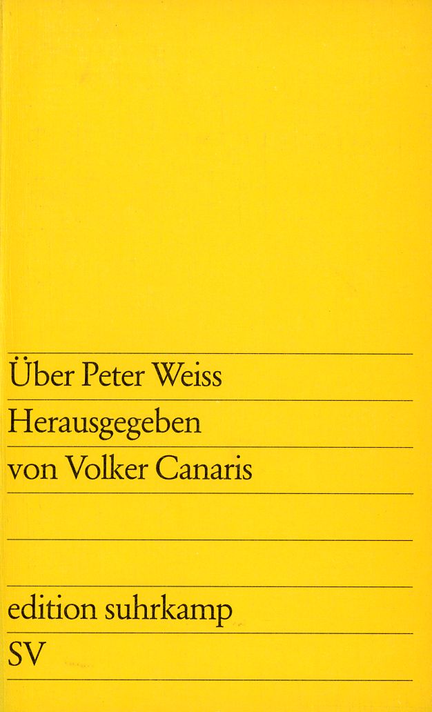 Über Peter Weiss (Paperback)
