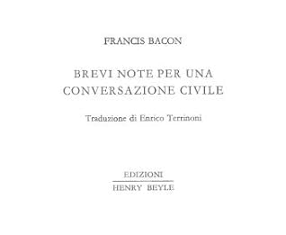 Brevi note per una conversazione civile