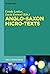 Anglo-Saxon Micro-Texts (Buchreihe der Anglia/Anglia Book)