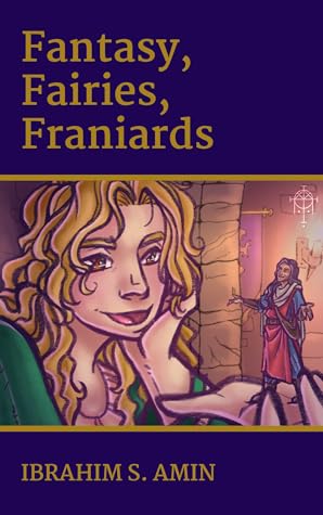 The cover art shows a giantess holding a man in the palm of her hand, and smiling while he tells her a story.