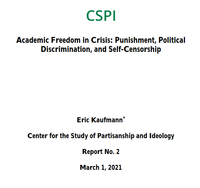 Academic Freedom in Crisis: Punishment, Political Discrimination,and Self-Censorship