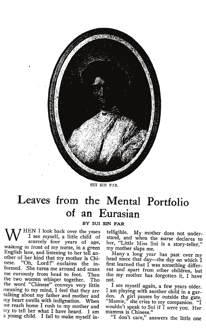Leaves from the Mental Portfolio of an Eurasian
