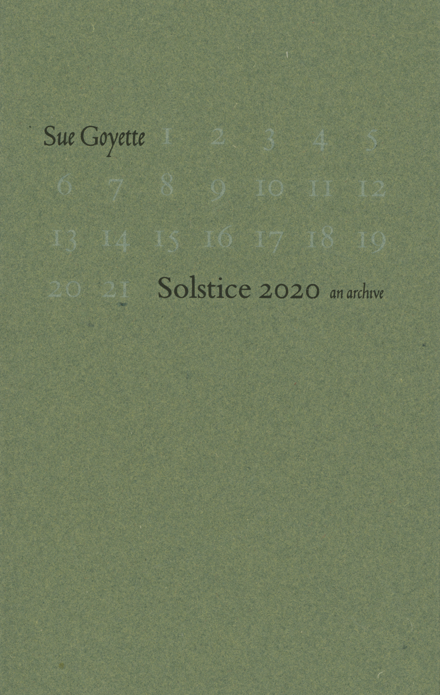 Solstice 2020: An Archive