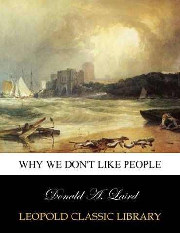 Why we don't like people (Paperback)