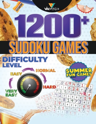 1200+ Sudoku Games Summer Fun Games Very Easy to Hard: Sudoku Puzzle Book For Senior Adult Students Hours of Fun Challenge For Your Brain