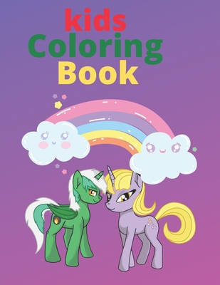 kids coloring book: drawing animals book cute animals unicorn , lion , tiger , elephant , rabbit , giraffe , deer for kids ages 3 - 8