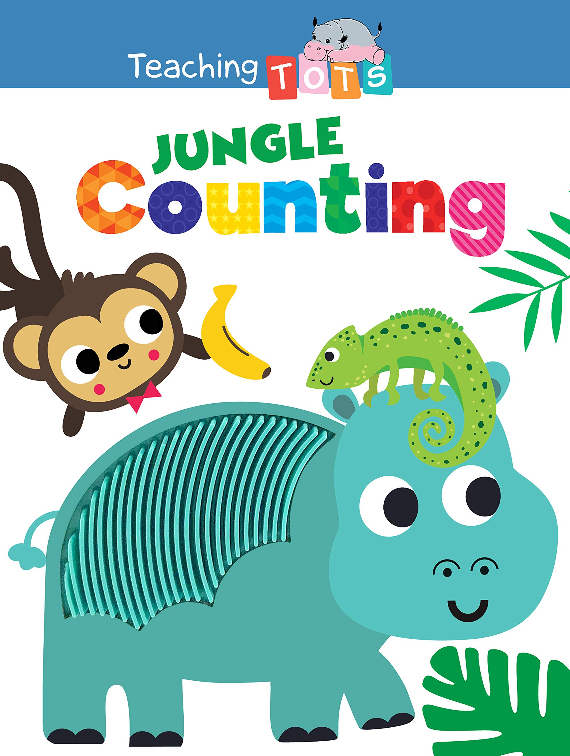 Jungle Counting - Silicone Touch and Feel Board Book - Sensory Board Book (Touch & Feel Sensory Board Books for Baby & Toddler Time)