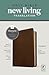 NLT Compact Bible, Filament Enabled (LeatherLike, Rustic Brown Cross, Red Letter)