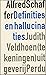 Definities en hallucinaties by Alfred Schaffer