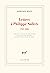 Lettres à Philippe Sollers:...