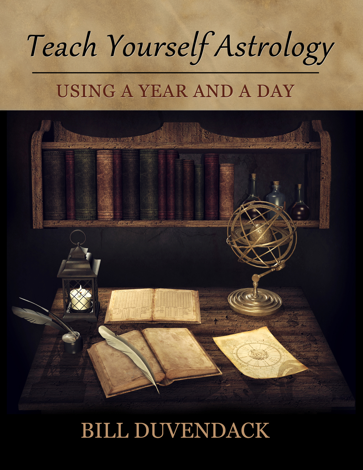 Teach Yourself Astrology Workbook, using a year-and-a-day format (Spiral-bound)