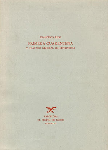 Primera cuarentena y tratado general de literatura