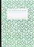 Michael Roger Parsley Decomposition Book, White Cover with Green Printing, 7.5 x 9.75 Inches, College Ruled