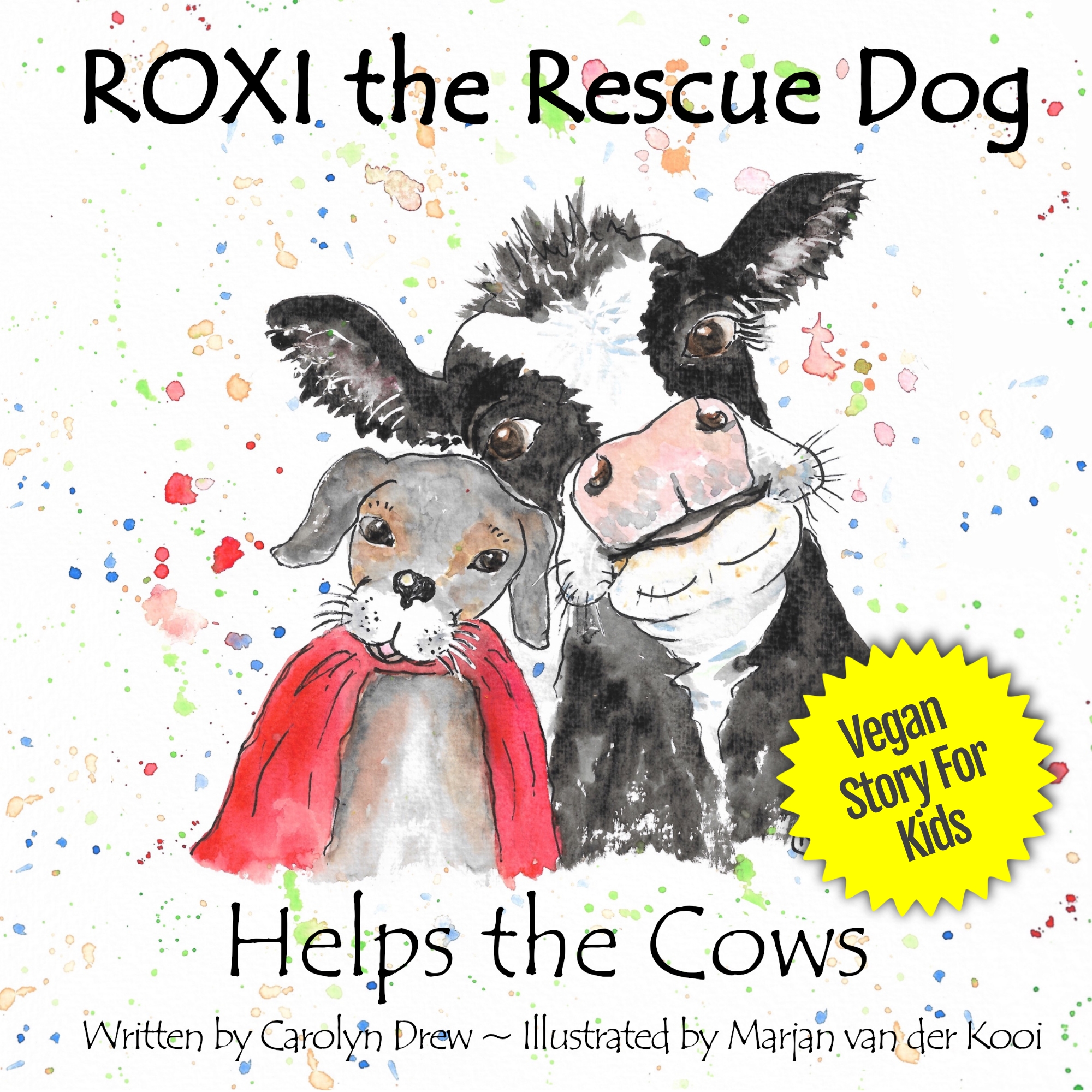 ROXI the Rescue Dog - Helps the Cows