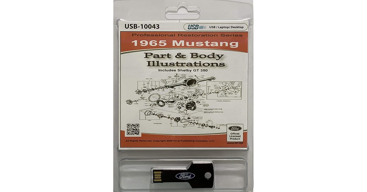 1965 Ford Mustang Part and Body Illustrations by Ford Motor Company