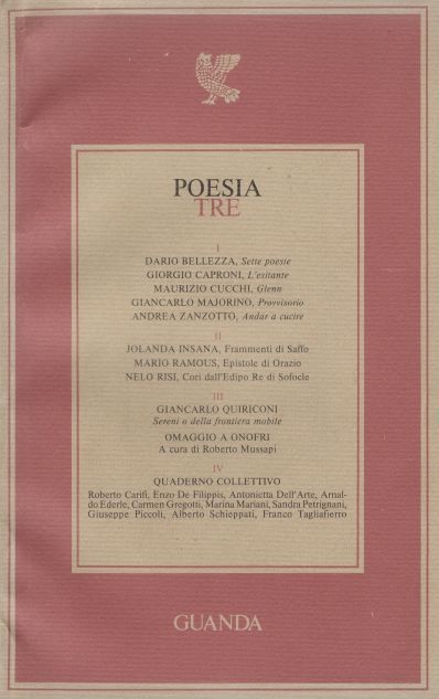 Poesia tre