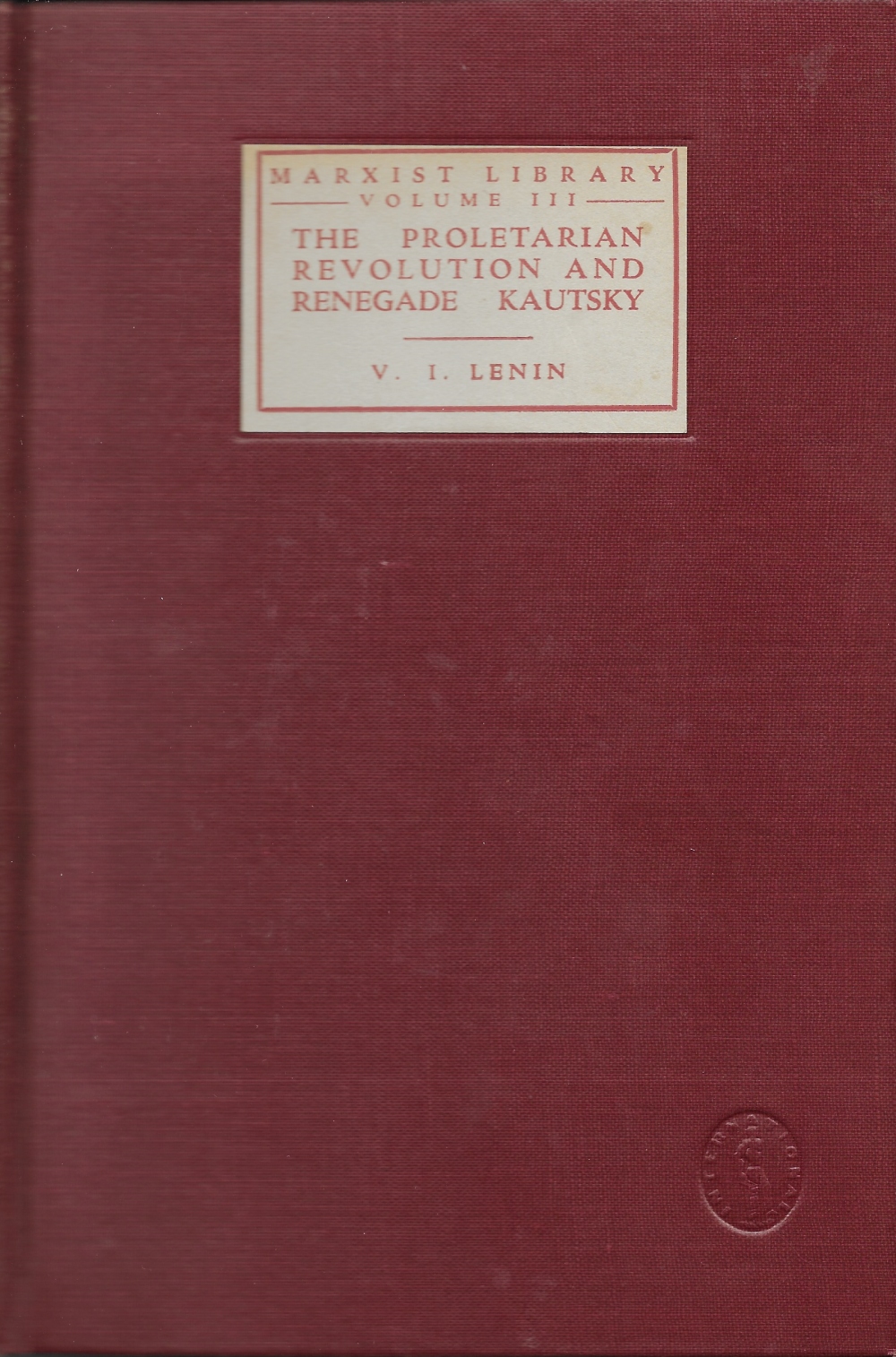 The Proletarian Revolution and Renegade Kautsky