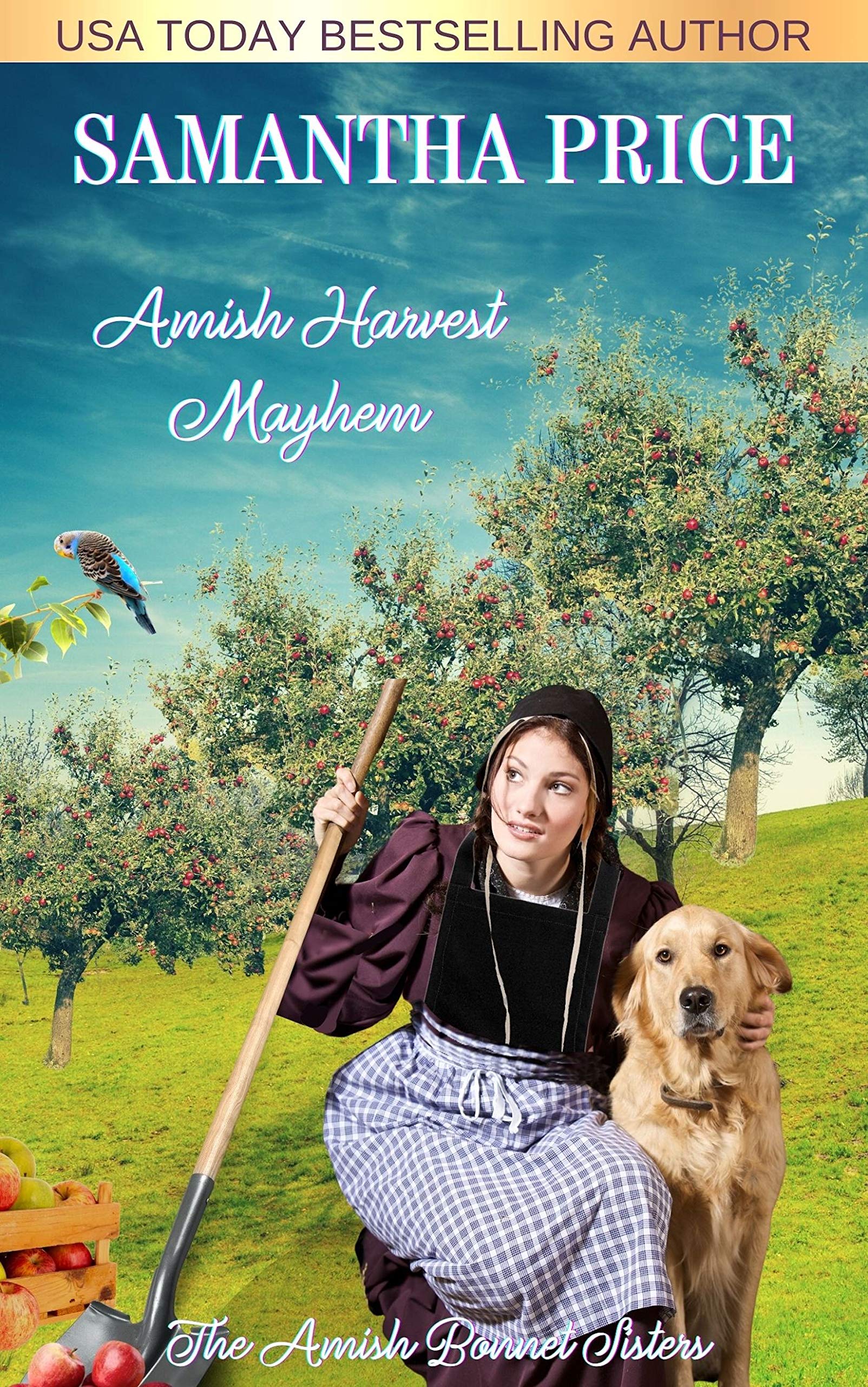 Amish Harvest Mayhem (The Amish Bonnet Sisters, #21)