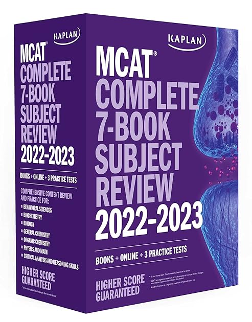 MCAT Complete 7-Book Subject Review 2022–-2023: Books + Online + 3 Practice Tests (Kaplan Test Prep)