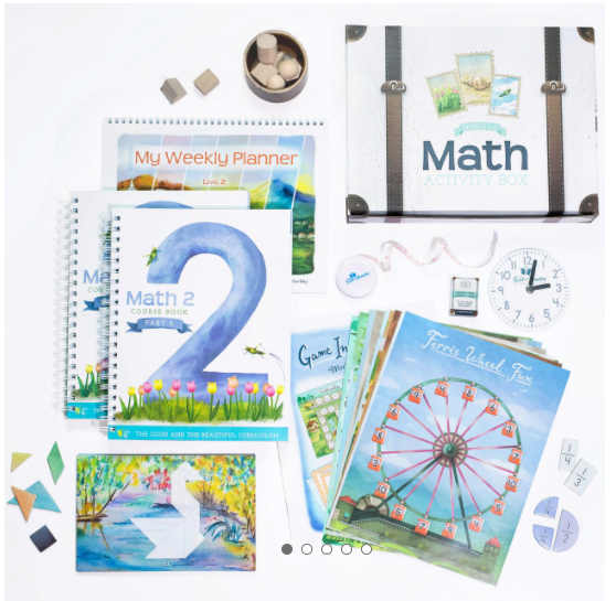 The Good and the Beautiful Math 2 Course Book, Part 1 and 2
