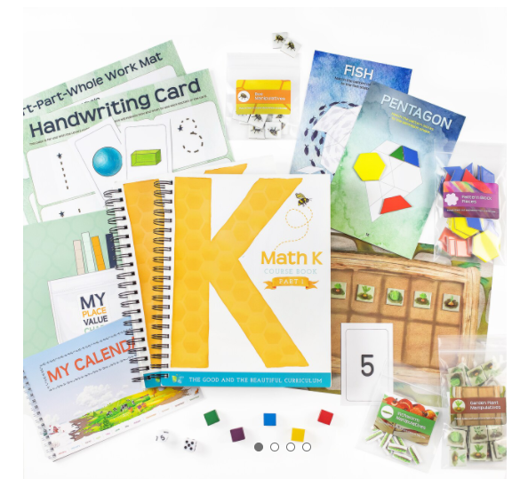 The Good and the Beautiful Math K Course Book, Parts 1 and 2