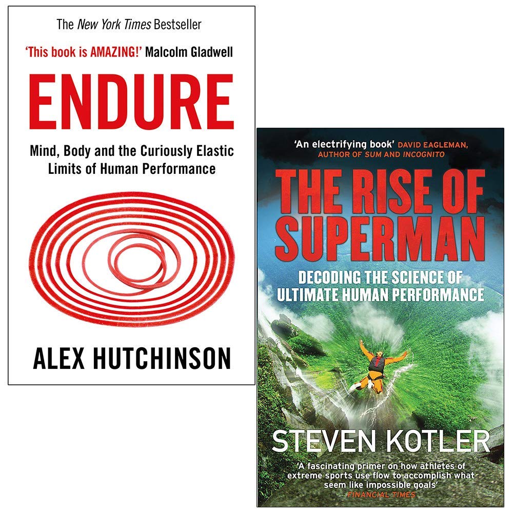 Endure By Alex Hutchinson & The Rise of Superman By Steven Kotler 2 Books Collection Set (Paperback)